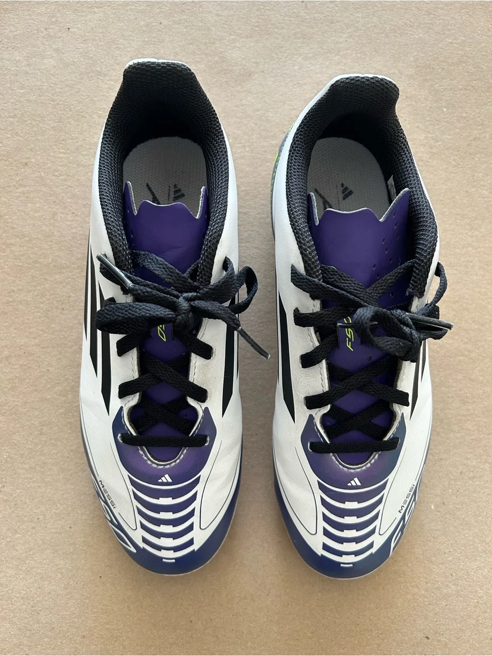 adidas Kids White, Purple & Black Sneakers